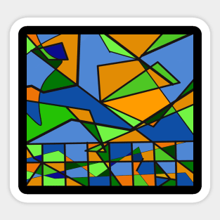 Stained Glass Pattern Art Sticker